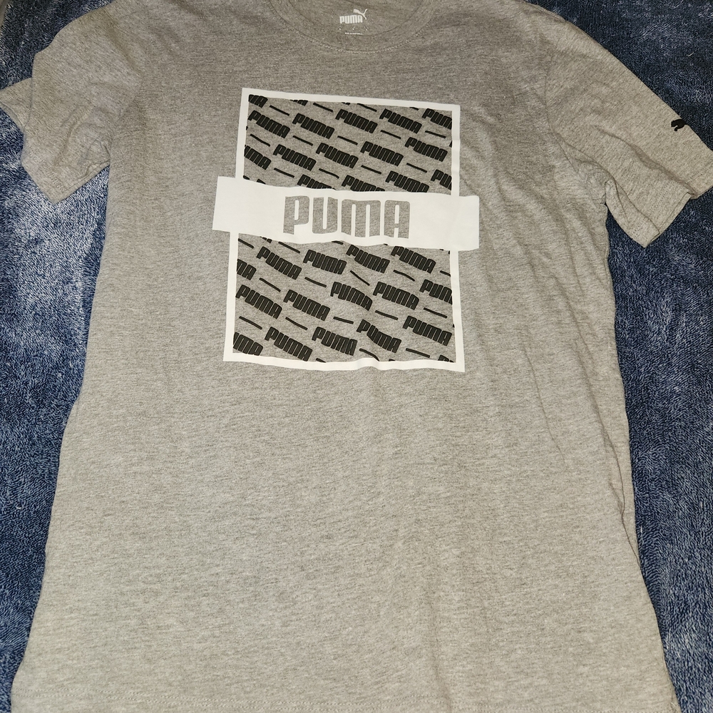 Puma Gray Short Sleeve Tee
